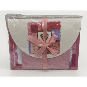 Winking Moon Press Stationery Portfolio Set 20 Sheets 10 Envelopes Pink Desk New